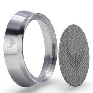 lot 14332 image: KNODOS 54mm Espresso Dosing Funnel and Puck Screen Set Magnetic Coffee Dosing Ring And Filter for Portafilters Compatible with 54 mm Breville Portafilter Basket Premium Espresso Machine Accessories