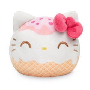 lot 14487 image: TeeTurtle Hello Kitty Reversible 4 Plushie - Hello Kitty Ice Cream - Sanrio Officially Licensed Soft Stuffed Animal