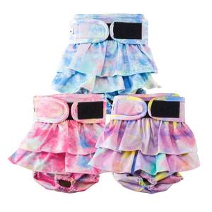 lot 14488 image: Reusable Dog Diapers Female Washable, Premium Doggie Diaper for Dogs, Pack of 3, Highly Absorbent Small Dog Diaper for Heat, Incontinence and Puppy Training(S)