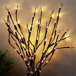 lot 14489 image: 2 Pack Decorative LED Lighted Branch Lights Battery Operated Artificial LED Twig Branches Decoration for Home Room Decor Christmas Vase (Warm White, 29.5 Inches, 20leds)
