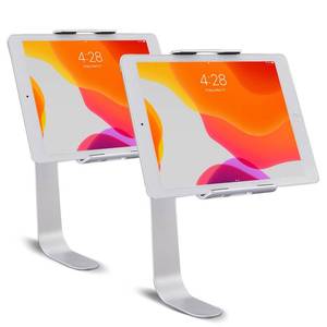 lot 15188 image: Weilianda Home Theater Seating Series Swivel Tablet and Cell Phone Holder Sofa Accessories,2 Sets Sliver