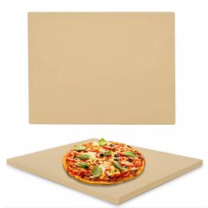 lot 15213 image: COYMOS Pizza Stone Heavy Duty Ceramic Baking Stone for use in Oven & Gril - Thermal Shock Resistant, Ideal for Baking Pizza, Bread, Cookies, Rectangular Cooking Stone 15x12 Inch. (Bonus Free Scraper)