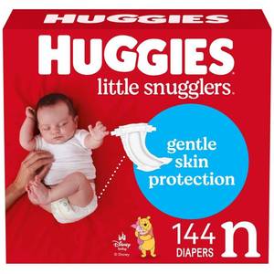 lot 1349 image: Huggies Little Snugglers Diapers - Newborn - 144ct