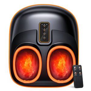 lot 1356 image: POGGT Foot Massager Machine with Heat, Upgrade 6 Airbags 29 Nodes Deep Rolling, Compression, Ankle Kneading, Shiatsu Foot Massager for Neuropathy Plantar Fasciitis, Gifts for Men Women Fits Up to 13