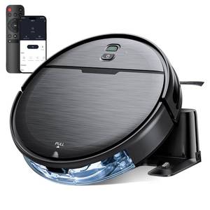 lot 1375 image: Robot Vacuum and Mop Combo, 2 in 1 Robotic Vacuums Cleaner with WiFiApp, Robot Vacuum with Water Tank, Strong Suction, Schedule, Self-Charging, Quiet, for Hard Floor, Pet Hair, Low Pile Carpet