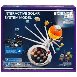 lot 1404 image: Science Can Solar System for Kids, Interactive Talking Solar System Model, STEM Planetarium Projector with 8 Planets, Space Toys Gift for Age 6-12 Boys & Girls, Classroom & Home Astronomy Learning