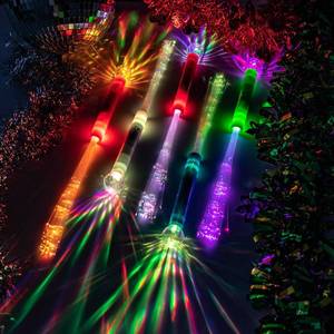 lot 2008 image: Liliful 8 Pcs Fiber Optic Wand LED Light up Glow, Halloween Wands Glow in The Dark Party Supplies Flashing Wands Bulk for Halloween Christmas Party Wedding Birthday Bridal Shower Favors