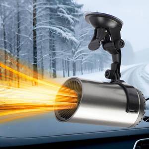 lot 2046 image: Car Heater, 12V Portable Car Heater that Plugs into Cigarette Lighter, Defroster for Car Windshield, 2 in 1 Heating & Cooling Fast Heating Defrost Defogger with Suction Holder