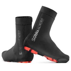lot 2047 image: ROCKBROS Cycling Shoe Covers Warm Bike Shoe Cover Warmer Water Resistant Windproof Bicycle Overshoes for Mountain Road Bike Shoes M Black