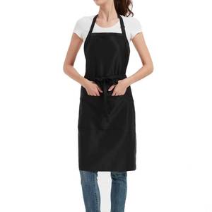 lot 2069 image: Y.F.H sunbest Kitchen Apron Chef Apron 3 pockets cooking aprons for men Women adjustable suspenders extra long tie apron BBQ restaurant Hair salon black