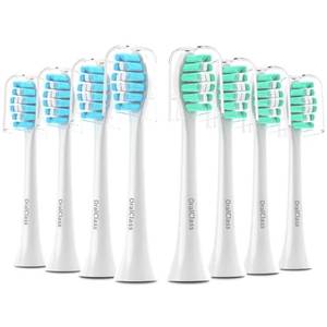 lot 2078 image: OralClass Replacement Toothbrush Heads for Philips Sonicare Click-on Handles, Medium Soft Electric Brush Heads Refills, 8 Pack