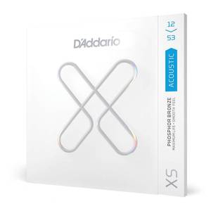 lot 2088 image: DAddario Acoustic Guitar Strings, XS Phosphor Bronze Coated, XSAPB1253, Light Gauge 12-53, 6-String Set, Pack of 1
