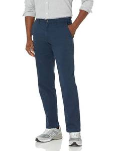 lot 2091 image: Amazon Essentials Mens Straight-Fit Casual Stretch Chino Pants, Dark Navy, 36W x 31L