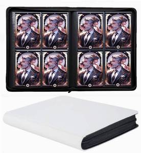 lot 2121 image: Trading Card Binder 4 Pocket, 240 Pockets Ringless PU Cover Card Collection Binder, Double Sided Card Binder Collector Album, Card Folder for MTG, TCG, Sports Cards, Game Card (White, 4Pockets)