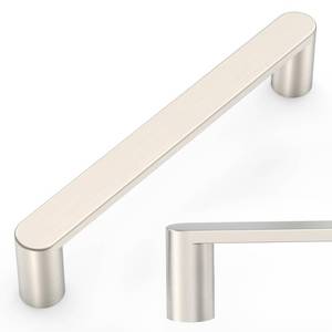 lot 2125 image: Amerdeco 10 Pack ZH0005BSN Brushed Satin Nickel 5 Inch(128mm) Hole Centers Kitchen Cabinet Pulls Hardware Modern Kitchen Handles for Cabinets Cupboard Handles Drawer Pulls