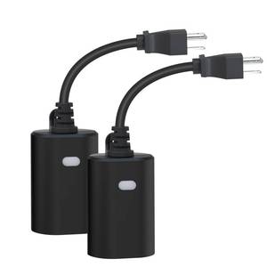 lot 2418 image: Minoston Outdoor Smart Plug, WiFi Outlet, IP65 Weatherproof, Compatible with Alexa, Google Assistant, Timer & Countdown by Smart Life APP, No Hub Required, FCC Certified, 2 Pack (MP22W)