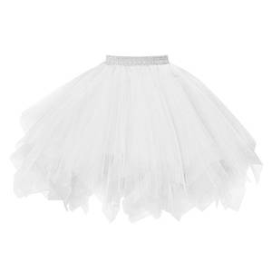 lot 2460 image: Topdress Womens 1950s Vintage Tutu Petticoat Ballet Bubble Skirt (26 Colors), White, SM