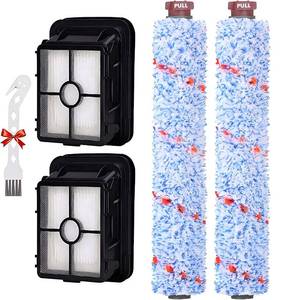 lot 2478 image: for Bissell CrossWave Vacuum Cleaner Replacement Parts 2 Pack 1868 Bissell CrossWave Multi-Surface Brush Rolls Tangle-Free 2 Pack 1866 Replacement Vacuum Filters Part 1608683 1608684 1613568