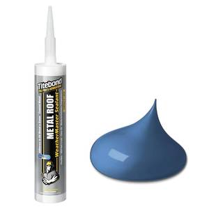 lot 2490 image: Titebond WeatherMaster Metal Roof Sealant 62211 Blue 9.5 Oz.