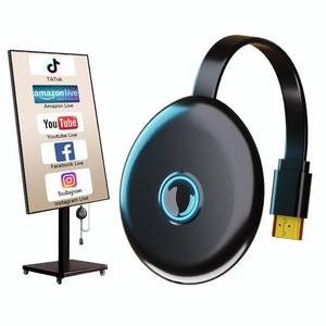 lot 6161 image: Wireless Display Adapter Designed for Multimedia Live Streaming Broadcast with LandscapePortrait Screen Display Perfect for TikTok,YouTube,Amazon Live