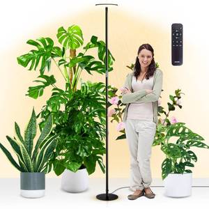 lot 9381 image: chiphy Grow Lights, 85 Full Spectrum Plant Light for Indoor Plants, 4812H Timer, 60W Grow Lamp, 10 Dimmable Brightness, Height Adjustable, Remote Control, Ideal for Large Tall Plants