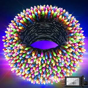 lot 9386 image: 1500 LED Christmas Lights Outdoor with 12 Modes, 470FT Green Wire Christmas String Fairy Lights with Timer & Dimmable, Waterproof Twinkle Tree Lights for House Party Wedding Xmas Decor, Multicolor