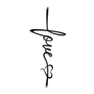 lot 10163 image: BiaGift Crosses Wall Decor, Love Signs Decor For Home, Metal Cross Wall Decor, Spiritual Hanging Wall Decorations, 7.2 X 15.6 Inch, Black