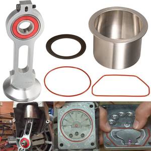 lot 10203 image: KK-4835 Compressor Piston Kit Air Compressor Connecting Rod Replacement Kit for Craftsman Devildiss Dewalt Porter Cable Oil Free Air Compressor Pump, Replacement for KK-4835 KK-5081 A02743