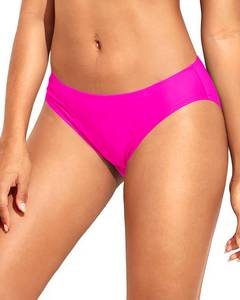 lot 10212 image: Tempt Me Women Hot Pink Strappy Bikini Bottom Full Coverage Bathing Suit Bottoms Swimsuit Bottom M