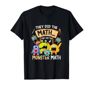 lot 10248 image: (Purple, L) They Did The Math They Did The Monster a Math Funny T-Shirt