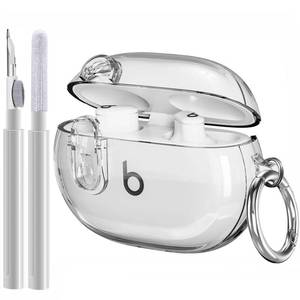 lot 12021 image: Beats Studio BudsStudio Buds Plus Case Cover Clear 20212023 Men Lock Clip with Cleaner Kit, GARTOO Protective Case for Women Girls Kids Clear