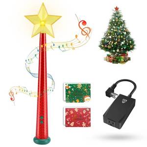 lot 3398 image: Magical Christmas Wand Remote Control Outlet  Christmas Tree Remote Control  Christmas Tree Decorations  Christmas Tree Ornaments  No Batteries Included  Smart Outlet with 100 Ft Range - Red