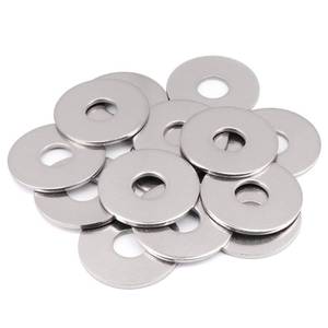 lot 4197 image: 15PCS 12 x 1-12 Fender Washers, 18-8(304) Stainless Steel Flat Fender Washer, 12 ID x 1-12 OD, 0.1 Thick