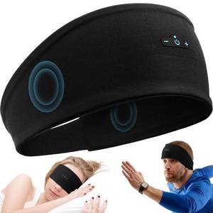 lot 4215 image: TOPIEI Sleep Headphones Bluetooth Headband for Side Sleeper, 17 Hours Playtime, Wireless Headband Headphones with HD Stereo Speakers for Workout,Running,Yoga, Ideal Gifts for Men, Women, Teens, Black