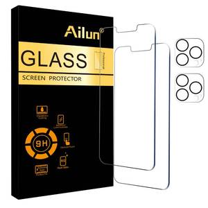 lot 4225 image: Ailun 2 Pack Screen Protector for iPhone 13 Pro Max 6.7 inch Display 2021 with 2 Pack Tempered Glass Camera Lens Protector,9H Hardness-HD Case Friendly