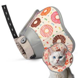 lot 4231 image: Cat Cone Collar Soft for Wound Healing, Foldable Neck Recovery Cone Anti Licking, Small Adjustable Surgery Cat Head Cone Alternative for Kittens(Size S)