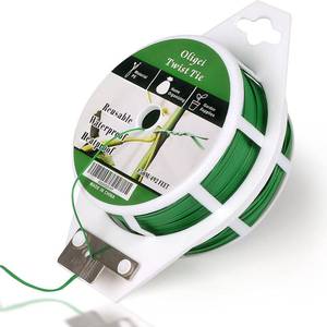 lot 4253 image: Green Garden Wire, Sturdy Plant Ties for Support with Cutter, 492FT150m, Indoor, Outdoor, Home and Office Use