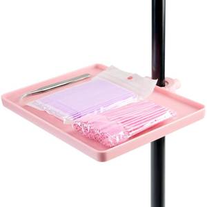 lot 4260 image: Lash Tray Holder (9 inch�6.7 inch), Adjustable Plastic Essential Organizer Stand for Lash Techs, Eyelash Extension Supplies Perfect for Salon or Homes Use by KONOVOLY(Pink)