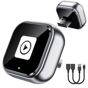 lot 4270 image: YUHUO Wireless Carplay Adapter, Wired CarPlay to Wireless,Mini USB Design for Car Play&Android Auto, 2025 Upgrade Easy Use Fast Stable Connection for iPhone (Gray)