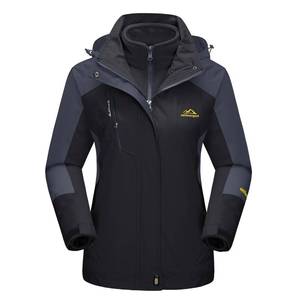 lot 5156 image: MAGCOMSEN Womens Black 2XL Winter Snow Jacket 3 In 1 Ladies Ski Jacket Waterproof Insulated Fleece Lined Coat