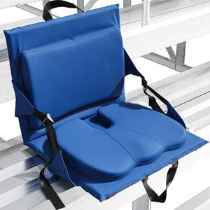 lot 5188 image: Everlasting Comfort Stadium Seats with Back Support - Adjustable Memory Foam Bleacher Chairs with Back and Cushion, Portable, Easy Folding Stadium Seat Cushion with Storage Pocket