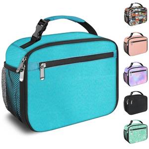 lot 6001 image: Kids Lunch Box for Boys Girls Lunch Bag Insulated Durable Lunchbox Children Lunch Tote Bag for School Light Blue
