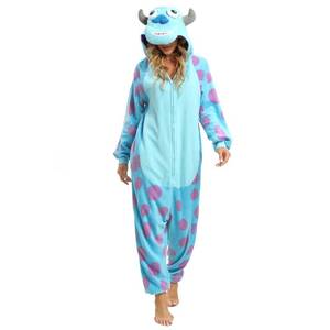 lot 6003 image: Wishliker Unisex Adult Onesie Sully Costume Halloween Christmas Cosplay Animal Cartoon Pajamas