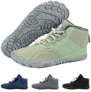 lot 15270 image: Hike Footwear Caspar Pro - Non-Slip & Waterproof Winter Barefoot Shoes Walking, Hiking Boots for Women Men (Unisex) (Green, US Footwear Size System, Adult, Women, Numeric, Wide, 7)