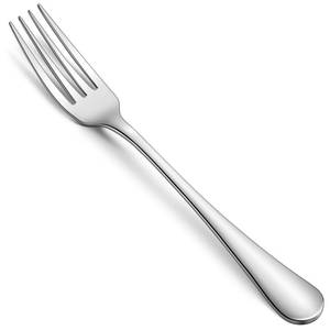 lot 16337 image: Hiware Dinner Forks Set, Food-Grade 188 Stainless Steel Forks Silverware, Mirror Polished, Dishwasher Safe - Set of 12, 8 Inches