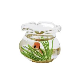 lot 16355 image: Goodliest Dollhouse Fish Tank, 112 Scale Miniature Resin Accessories for Garden Scene Decor Random Color Round