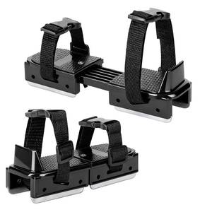 lot 16357 image: Shupakul 1 Pair Toddler Ice Skates- Adjustable Kids Ice Skates- Double Runner Ice Skates with Strap Fastening for Toddlers, Kids, Junior Skater (Black)