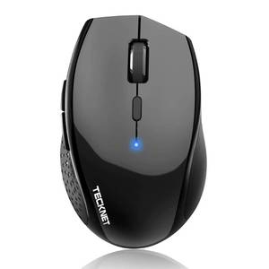 lot 16366 image: TECKNET Bluetooth Mouse, 4800 DPI Wireless Mouse, 2-Year Battery 6 Adjustable DPI, 6 Buttons Compatible with LaptopWindowsComputer - Black
