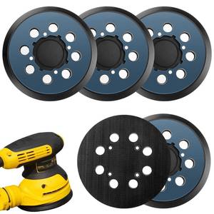 lot 16379 image: 5 Pack Replacement Sanding Pads for Dewalt 5 inch 8 Hole Hook and Loop DWE64233 & N329079 Orbital Sander Backing Pad Replacement Parts Compatible with DWE6421-B2 DWE6421-B3 DWE64236423K DWE64216421K