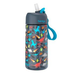 lot 6034 image: Bentgo Kids Water Bottle - Leak-Proof, Durable Tritan, BPA-Free 15 oz. Cup for KidsToddlers Ages 3, Safe Sip Spout, Carrying Handle, & Dishwasher Safe for School, Sports, Daycare & Camp (Dinosaur)
